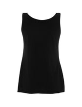 Charger l&#39;image dans la galerie, Oreka Kouture propose ce debardeur noir en Tencel TM mélangé. 50% Coton peigné biologique certifié GOTS 50%Tencel TM Lyocell

